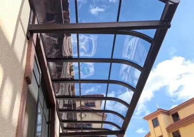 Black colour balcony awning