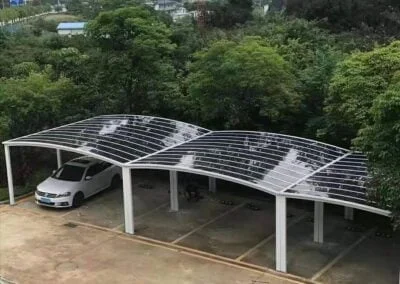 Triple carports, strong roof, white colour