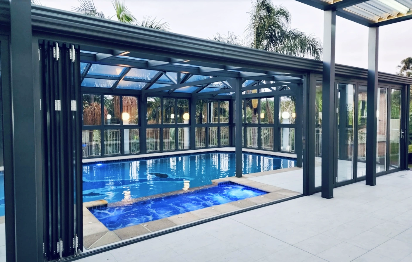 120 square meters swimming pool pergola sunroom in Dural