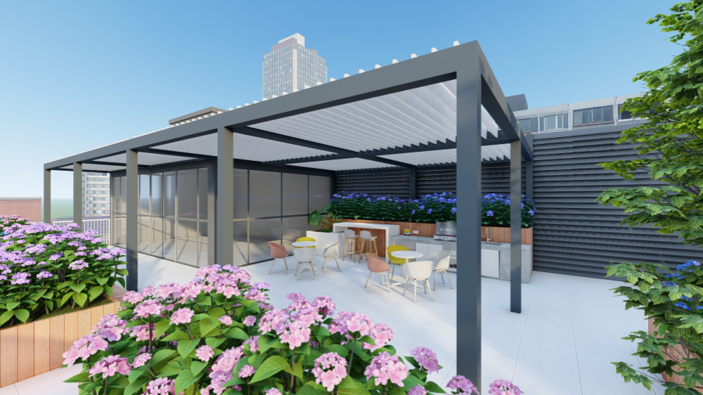 Motorised Louvered Pergolas in CBD Sydney