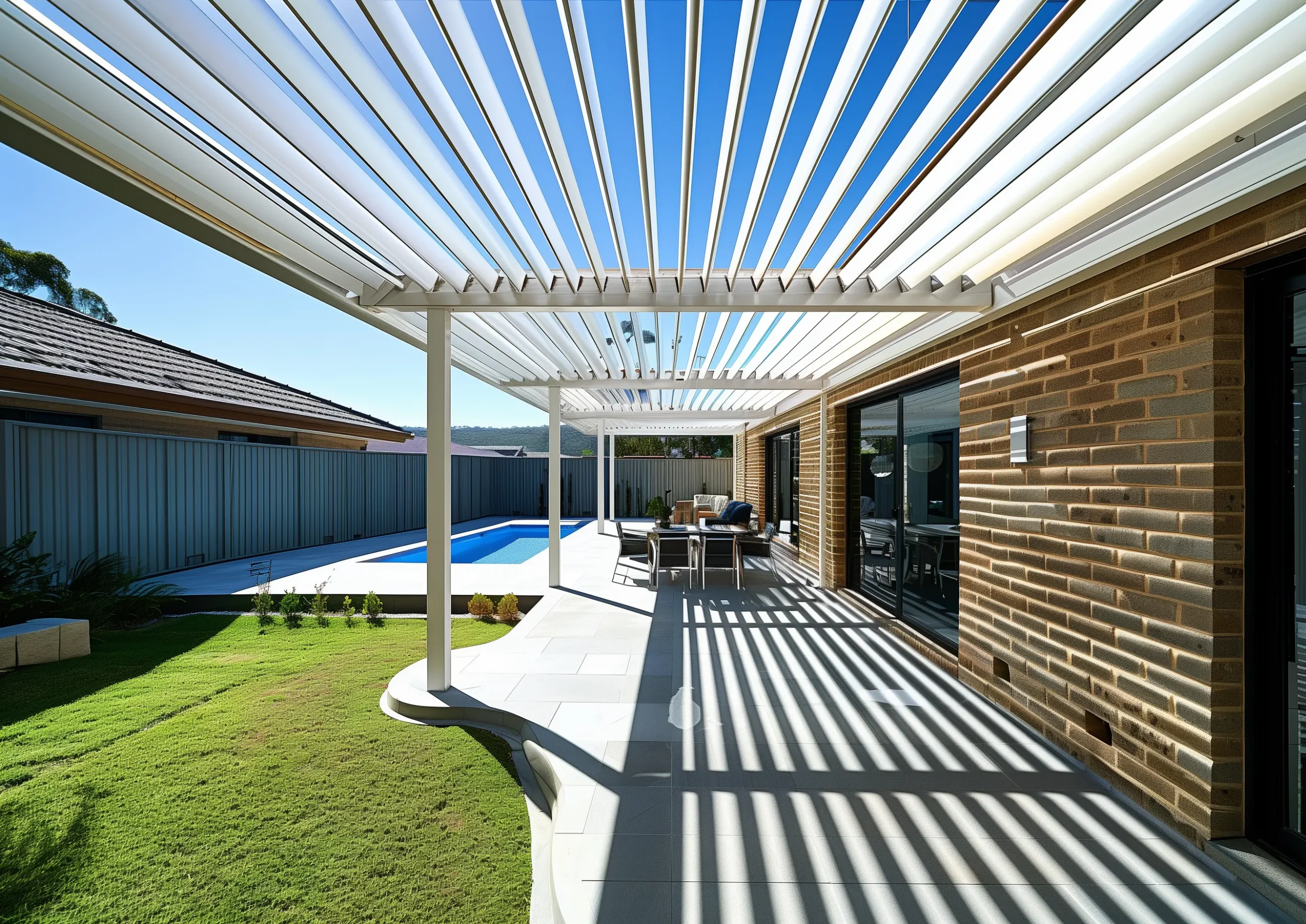 pergola open close roof