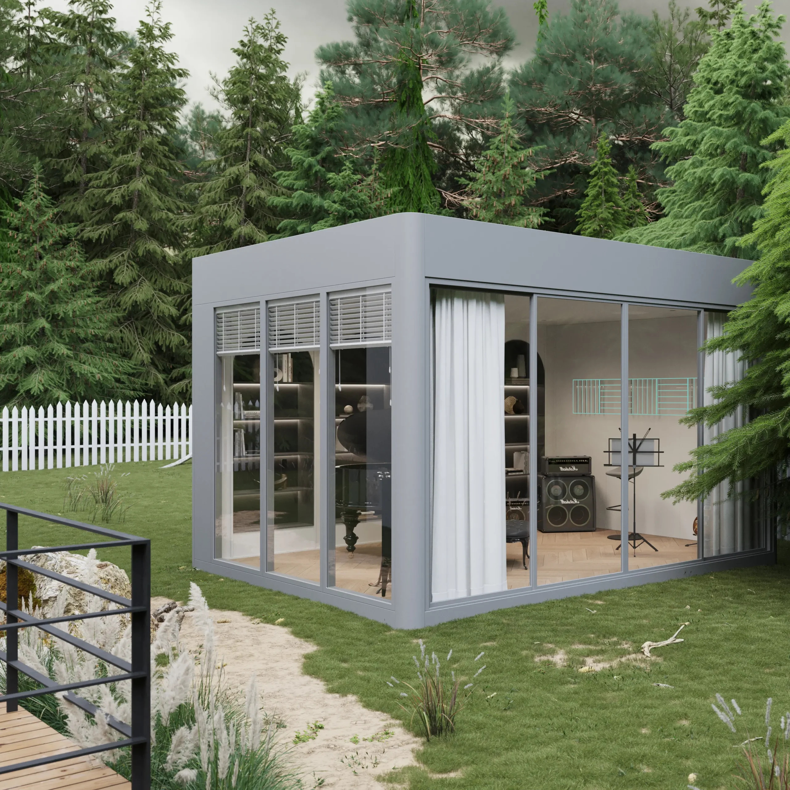 Flat pack backyard studio