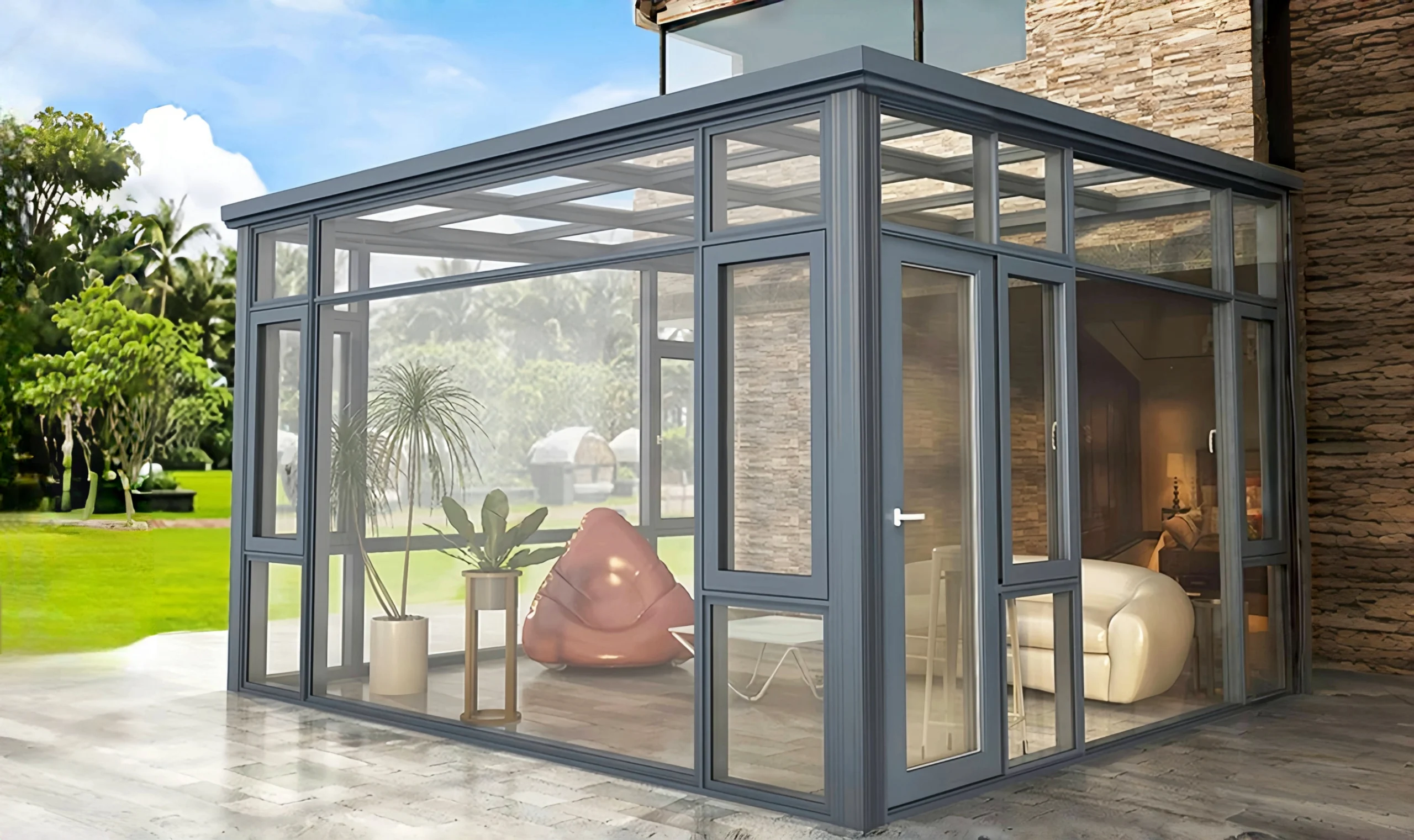 glass room extension