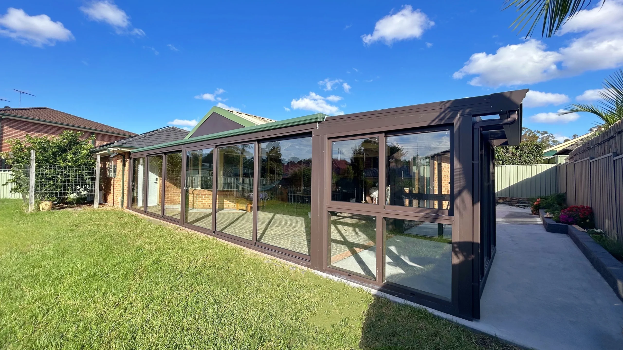 enclose balcony with glass